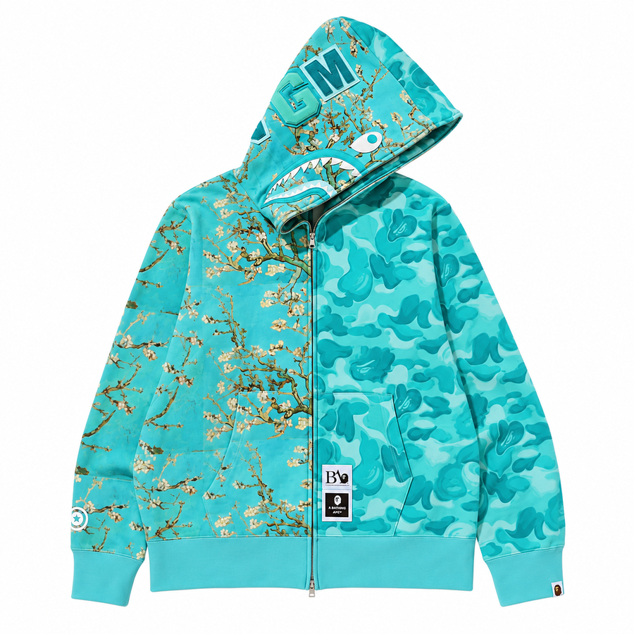 Blossom Camo Zip Hoodie