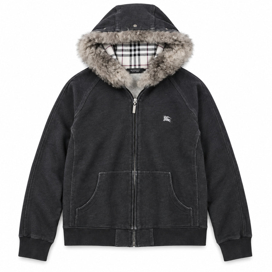 Plaid Lined Zip Hoodies