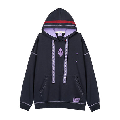 Madoka Magica Hoodies - Black/Purple Homura front
