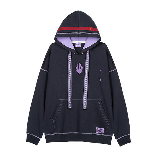 Madoka Magica Hoodies - Black/Purple Homura front