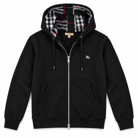 Black Zip-Up — product front view