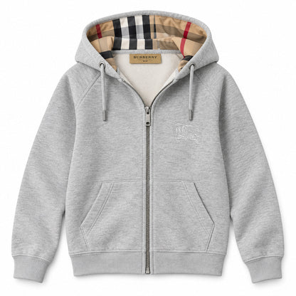 Grey Zip-Up — product front view