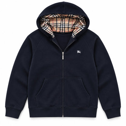 Navy Zip-Up — product front view