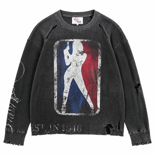 Charcoal — Basketball Silhouette Thermal — Front